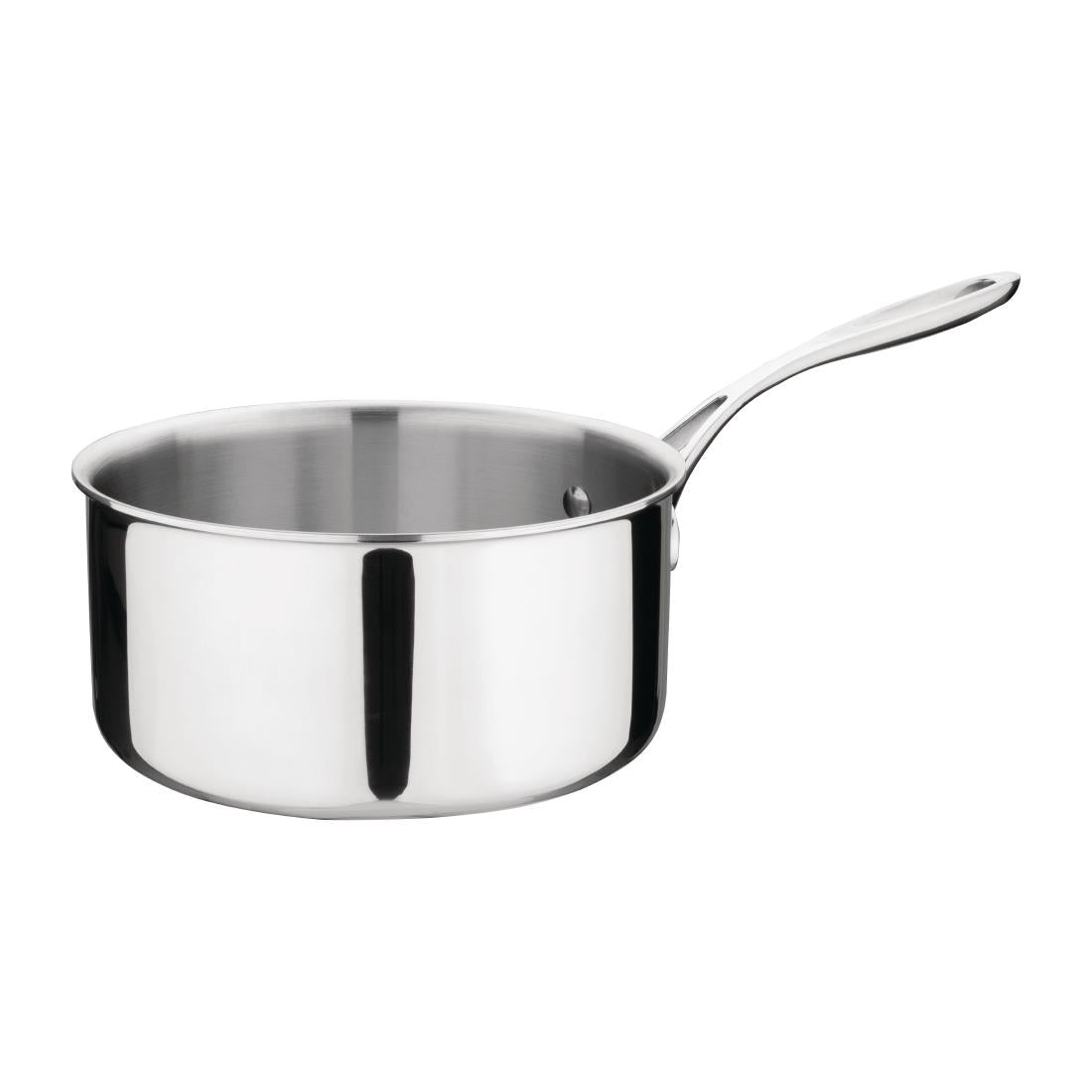 Vogue Stainless Steel & Aluminium Tri-Wall Saucepan 20cm - Y246 Vogue
