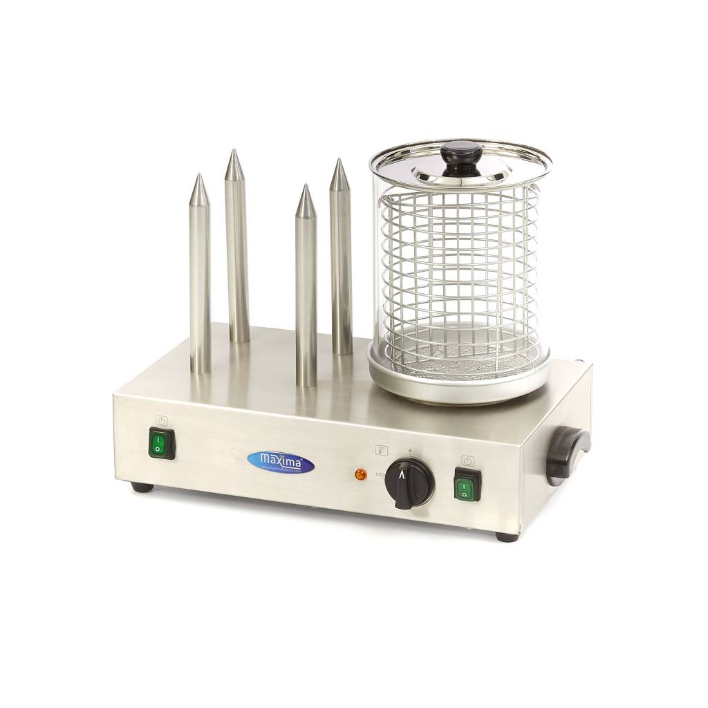 Worstenwarmer - Ø 20 x 24 cm - Vaatwasbestendig - met 4 Verwarmingsstaven - MAXIMA