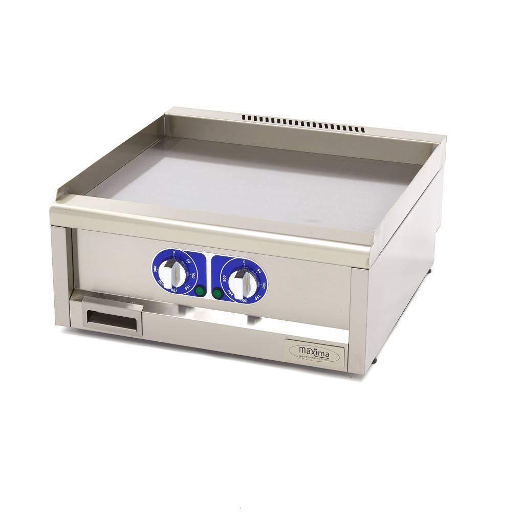 Horeca Grillplaat - Glad - Dubbel - 60 cm Diep - 400V - MAXIMA