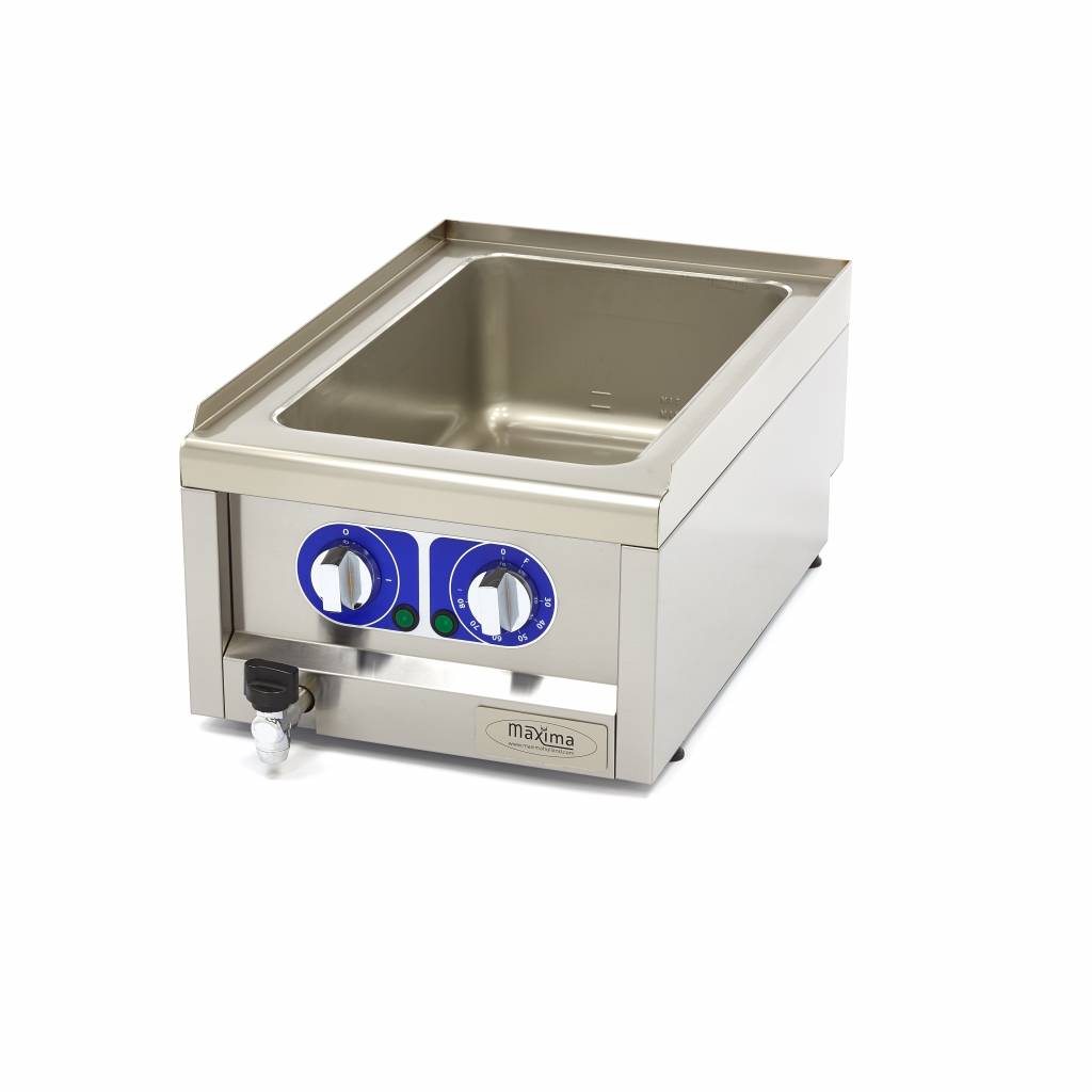 Bain Marie - Enkel - 60 cm Diep - met Tapkraan - Elektrisch - MAXIMA