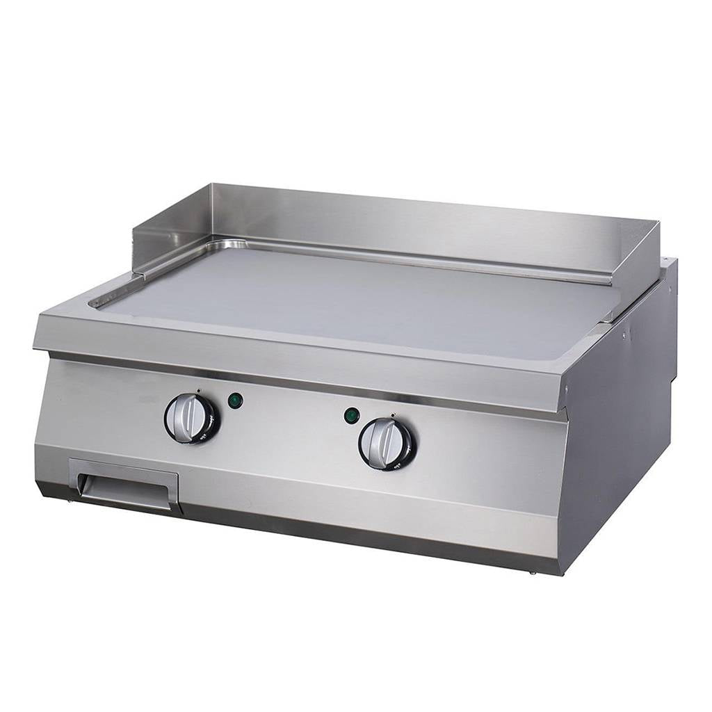 Heavy Duty Grillplaat - Glad Chroom - Dubbel - 70 cm Diep - Elektrisch - MAXIMA