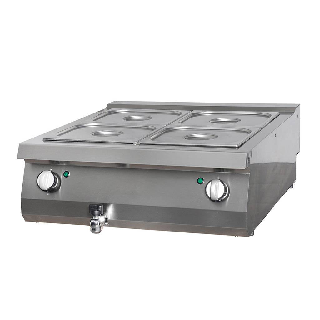 Maxima Heavy Duty Bain Marie - Double Unit - 70cm Deep - Electric - 09398135