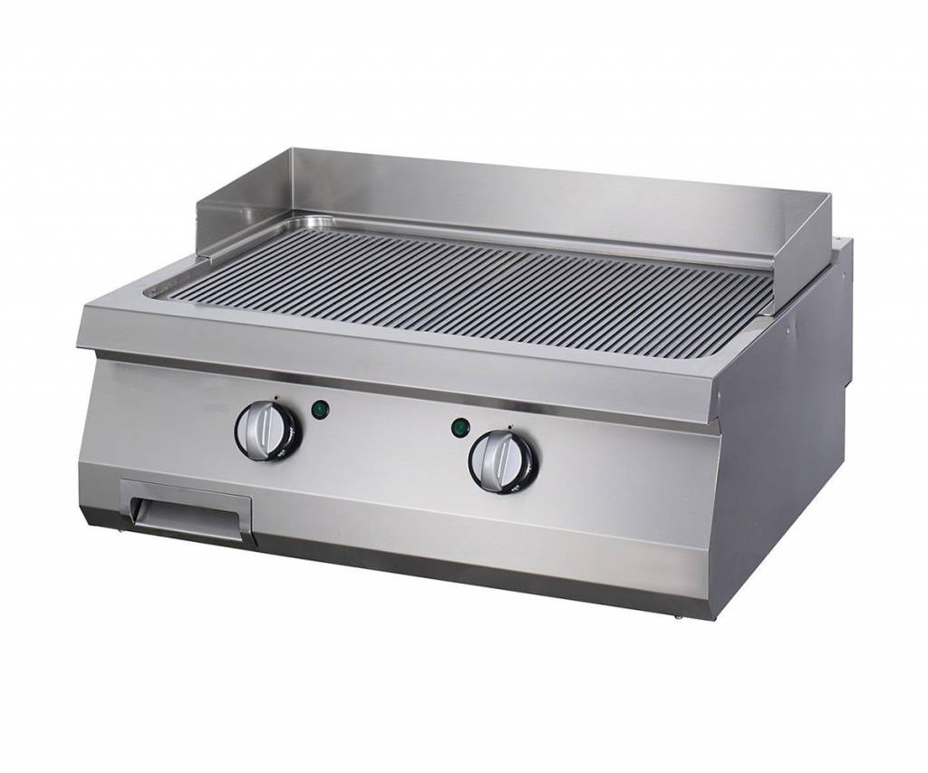 Heavy Duty Grillplaat - Gegroefd Chroom - Dubbel - 70 cm Diep - Gas - MAXIMA
