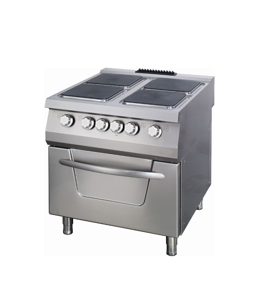 Premium Fornuis - 4 Pitten - Dubbel - 90 cm Diep - incl. Oven - Elektrisch - MAXIMA