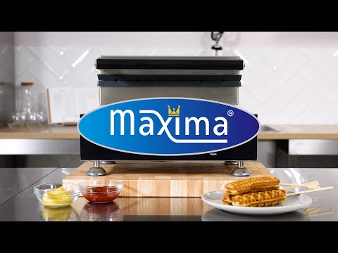 Wafelijzer - 6 Stuks - Corndog - 2 Motieven - MAXIMA