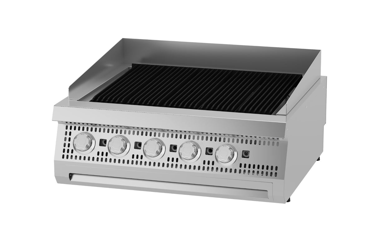 Premium Chargrill - 5 Zones - Dubbel - 90 cm Diep - Gas - MAXIMA