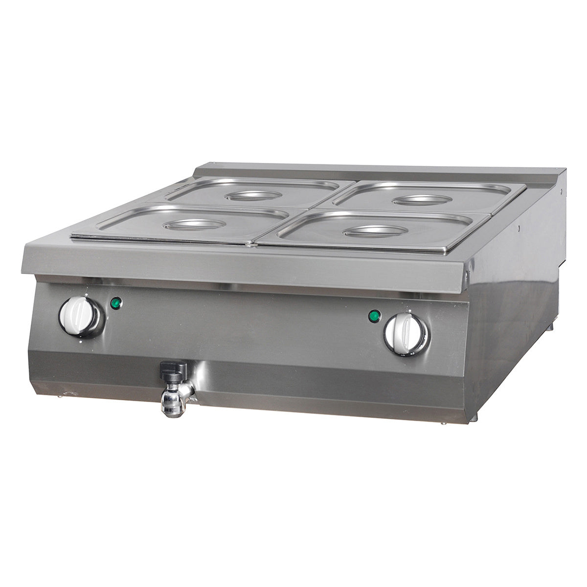 Premium Bain Marie - Dubbel - 90 cm Diep - Elektrisch - MAXIMA