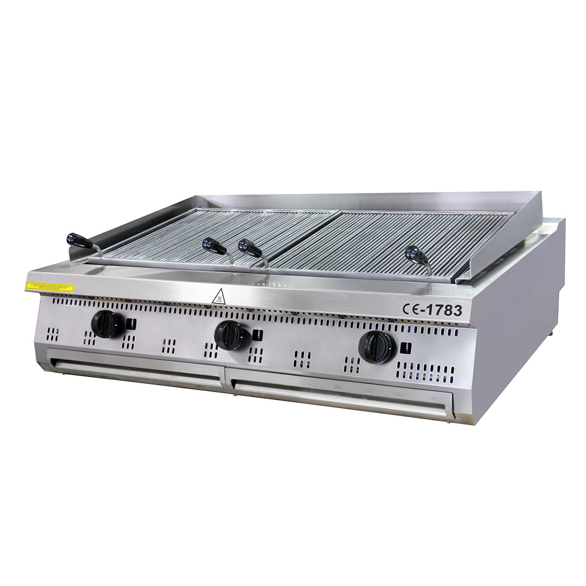 Premium Chargrill - 3 Zones - Driedubbel - 90 cm Diep - Gas - MAXIMA