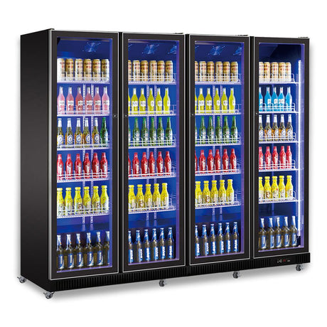4-Door Upright Bar Fridges