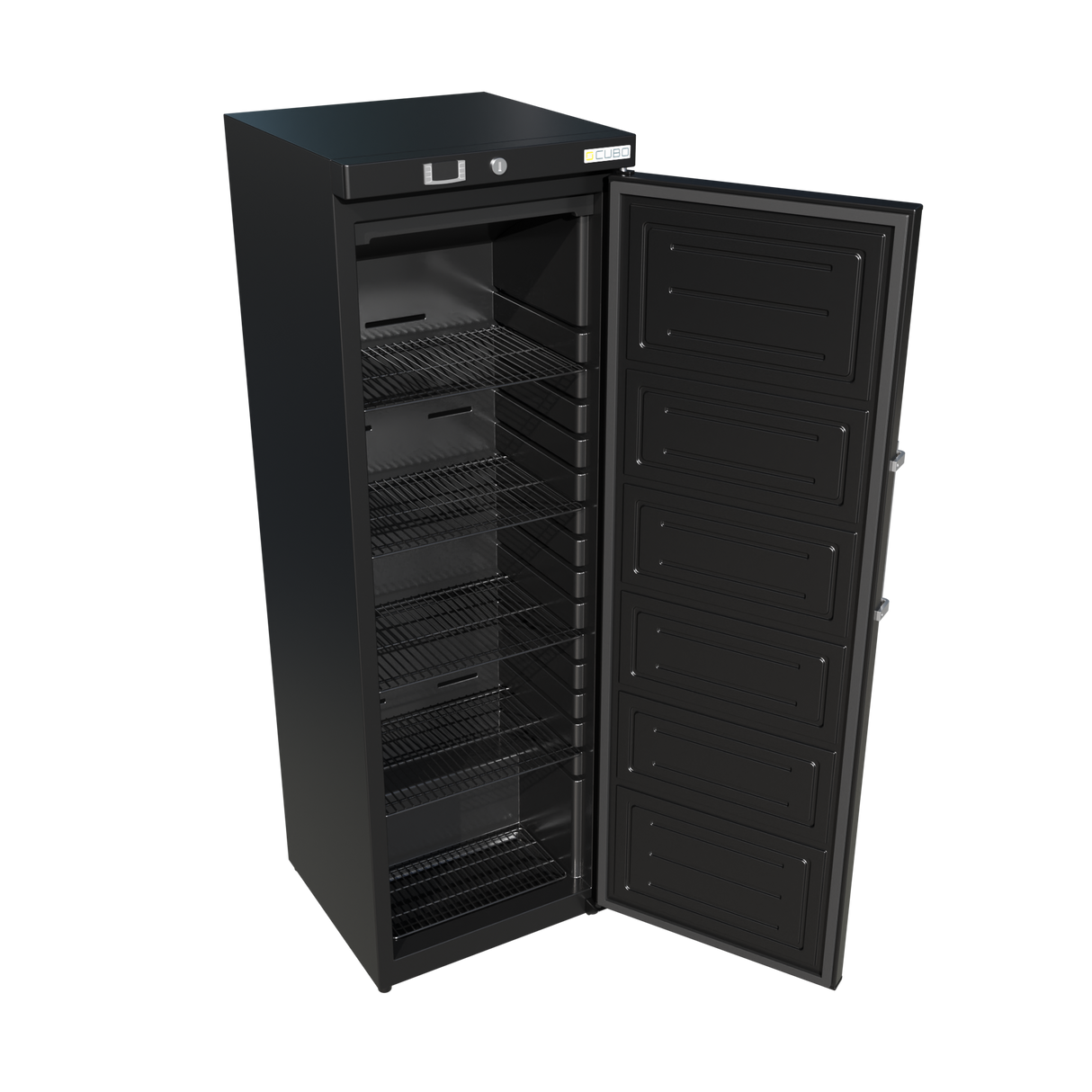 CUBO Storage Freezer 293L - 1 Door - 5 Shelves - Black - CS-BF400V