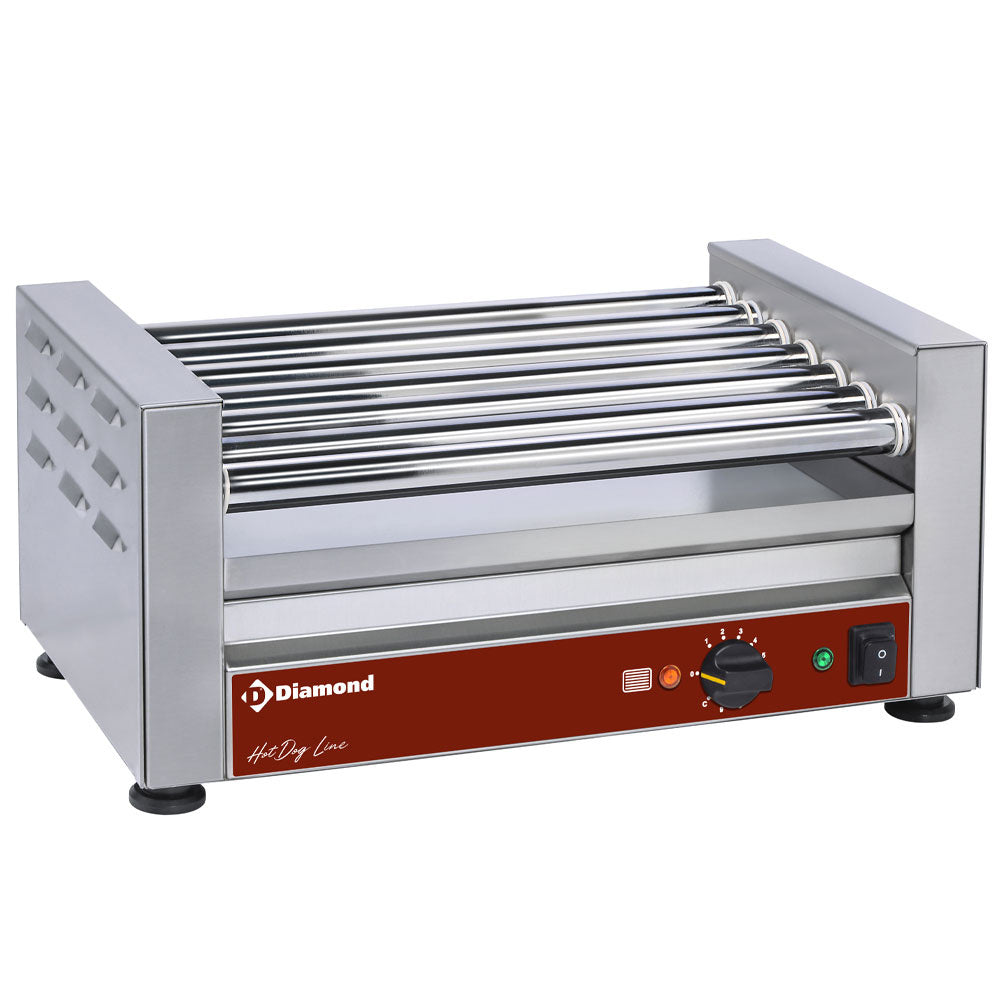 Diamond Sausages grill electric, 7 rollers - CSX/7R-N