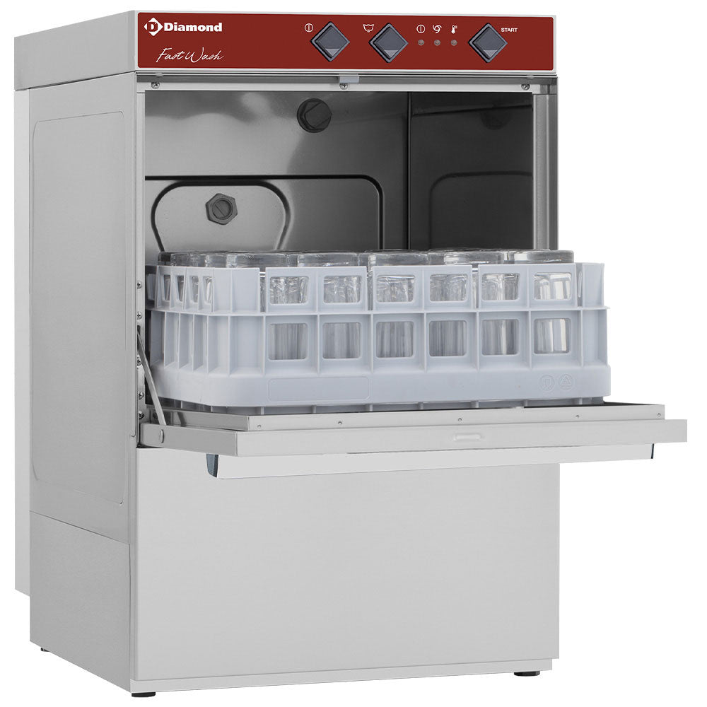 Diamond Glasswasher basket 400x400 mm + softener - DC402/6-A