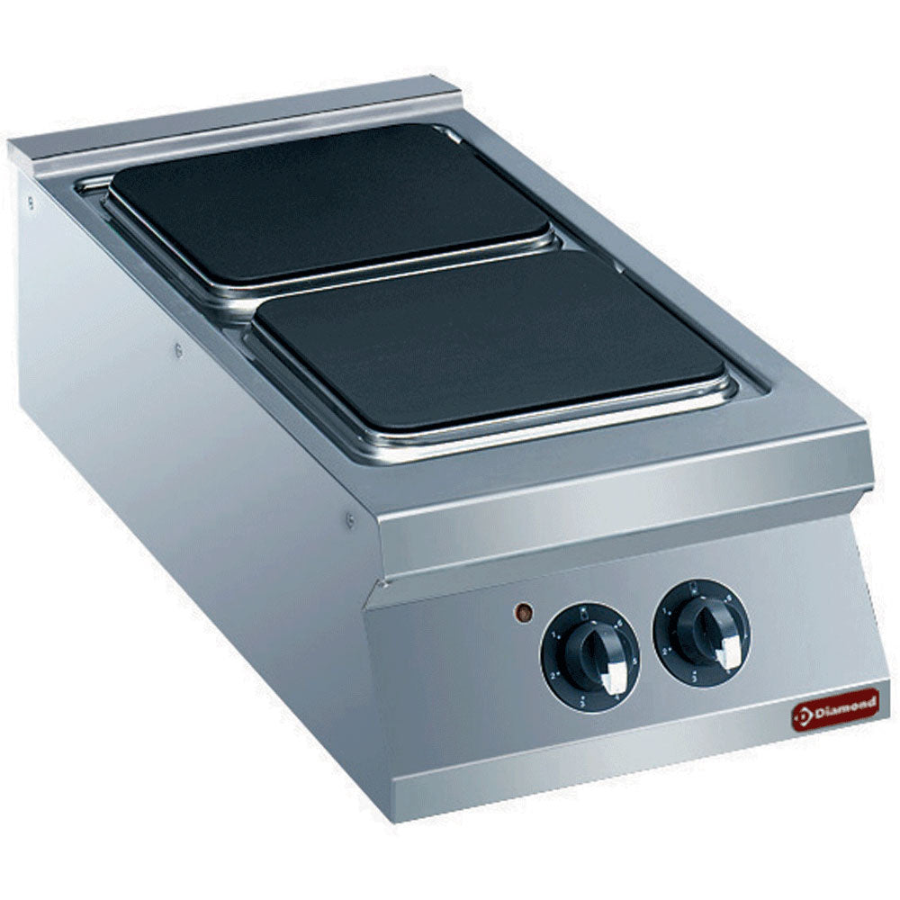 Diamond Electric cooker, 2 cooking hobs -TOP- - E22/2PQ4T-230/3--N