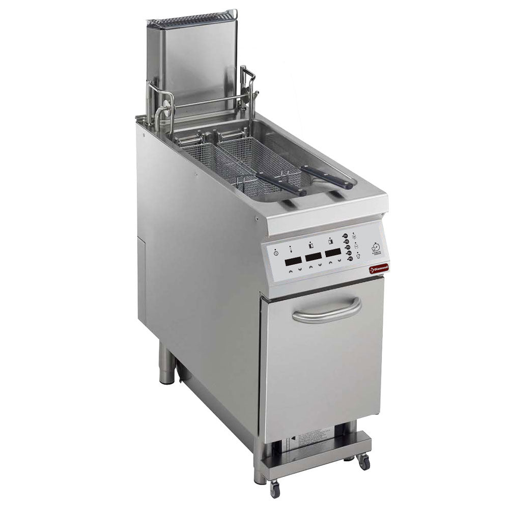 Diamond Digital electric fryer 23 litre tank S/ARM " Oil filtration" + lift+auto cook  - E22/F23CFSA4-AC