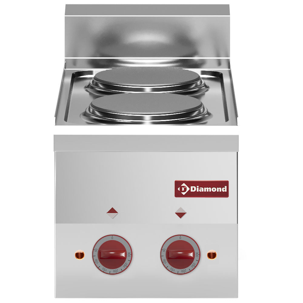 Diamond Electric cooker 2 hobs -Top- - E60/2P3T-N