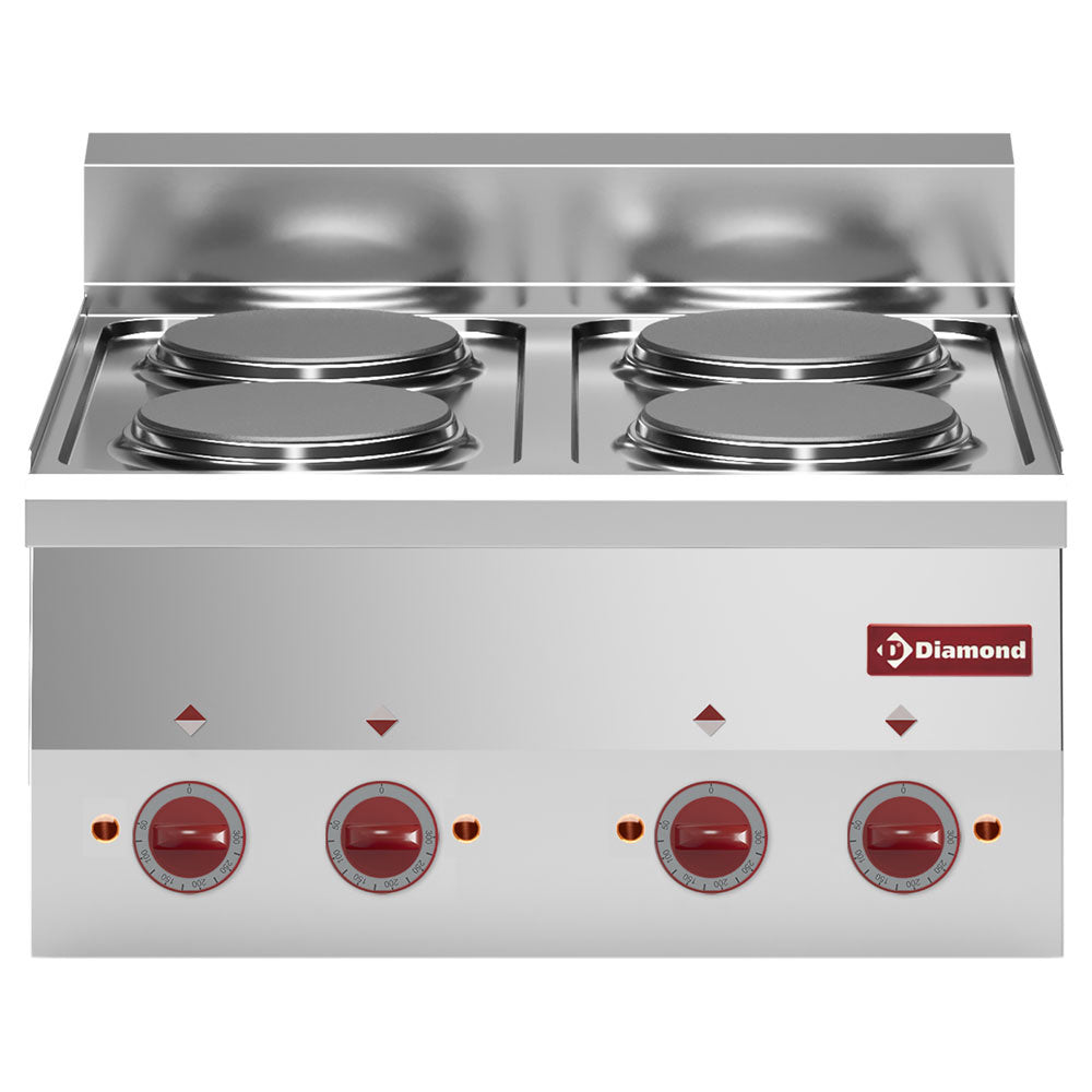 Diamond Electric cooker 4 hobs -Top- - E60/4P6T-N