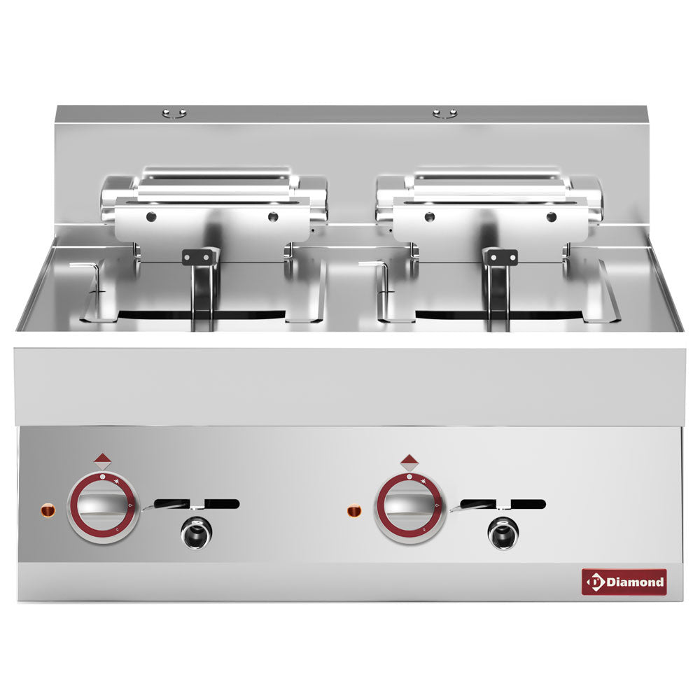 Diamond Electric fryer 2 basins 10 litres -top- "Alpha 650" - E65/F20-7T-230V/3-N