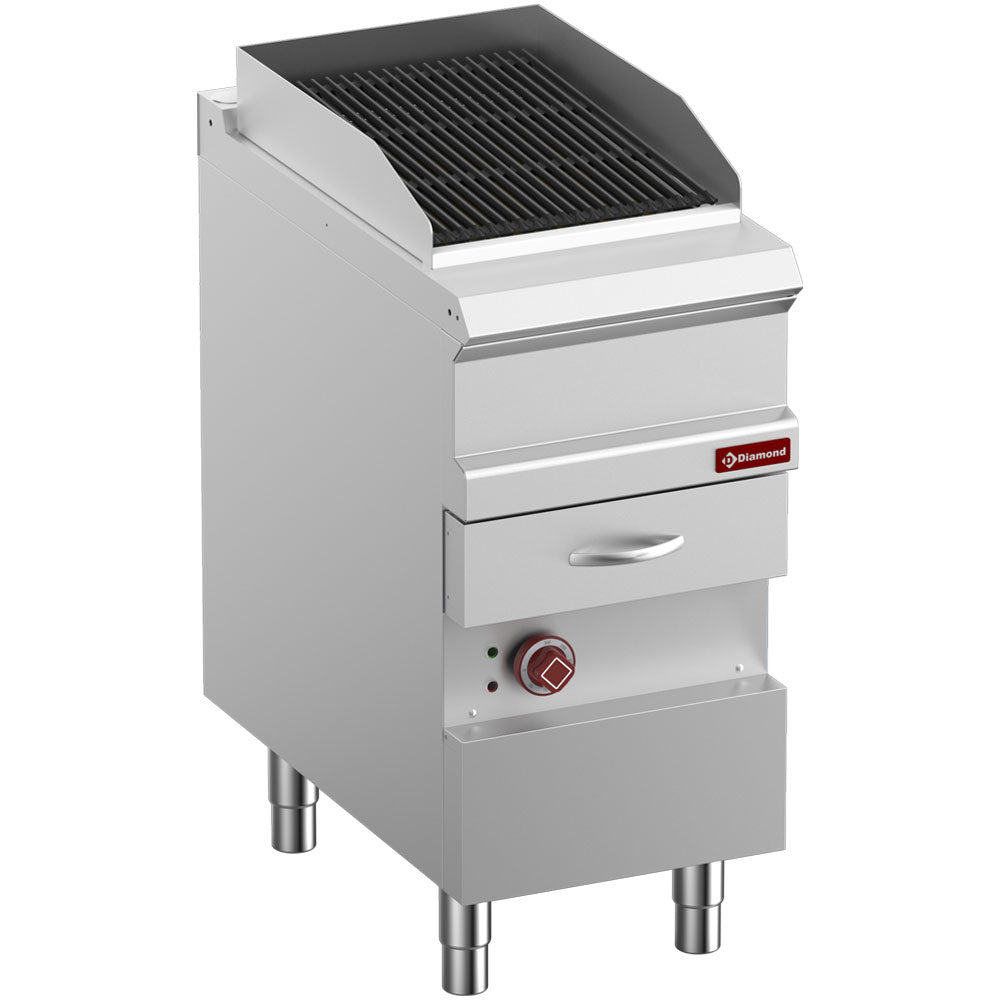 Diamond Elektro-Dampfgrill, Modul 1/2, Rost aus Gusseisen „doppelseitig“ - E7/GVQA4-N