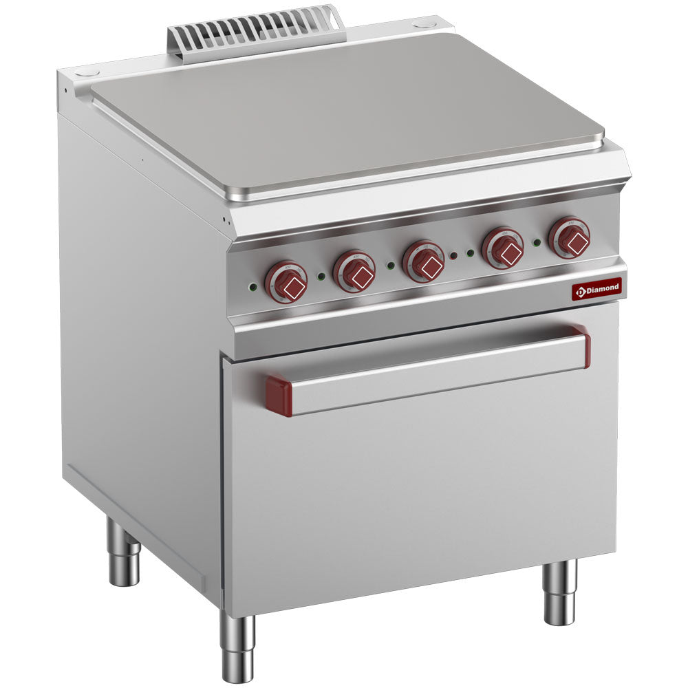 Diamond Cooker met elektrische kookplaat, module 1/1, op oven GN 2/1 - E7/STF7-N