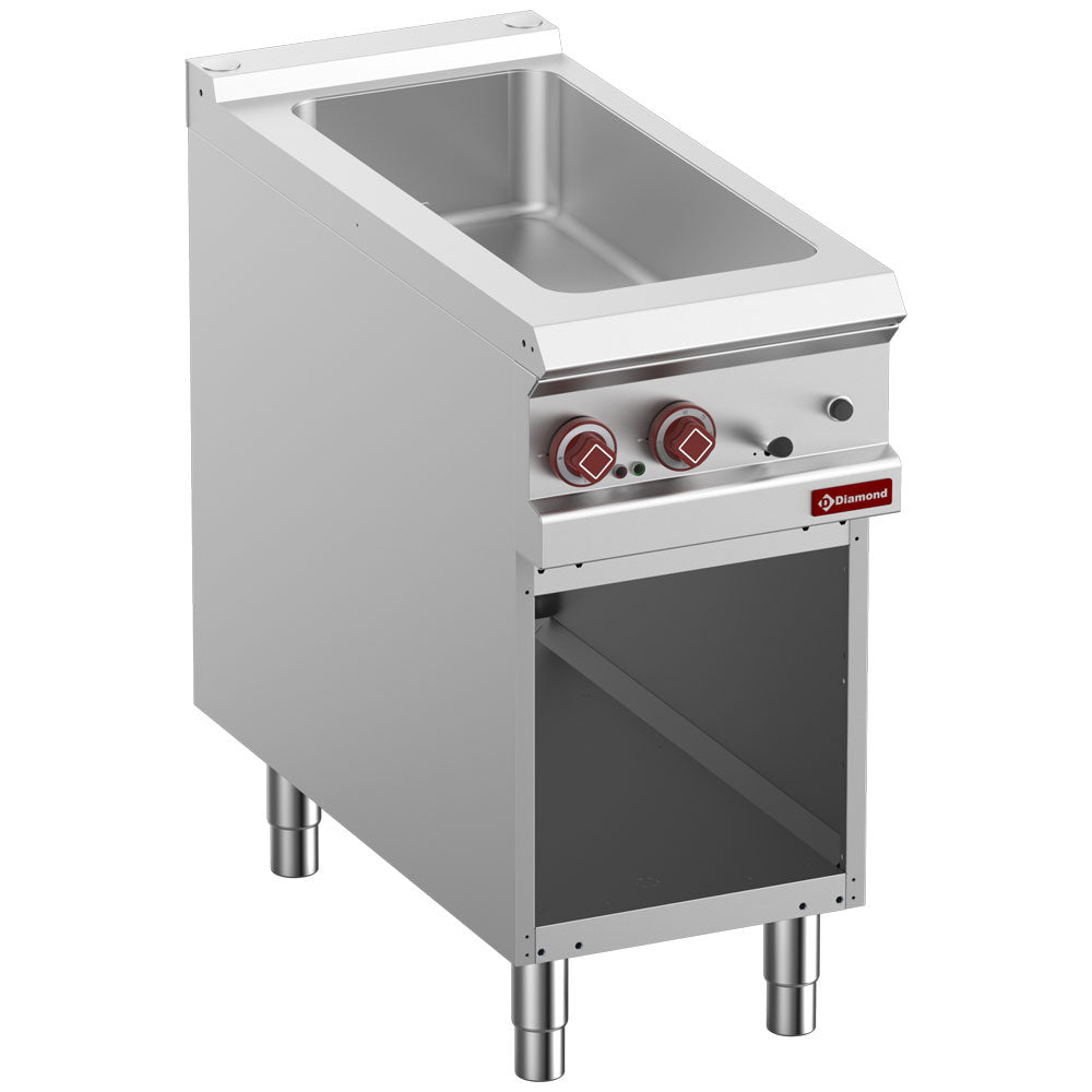 Diamond Elektro-Bain-Marie 4x GN 1/3-150 mm, offener Schrank - E9/BMA4-N