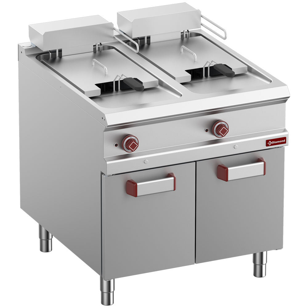 Diamond Electric fryer 2 tanks 18 liters on closed cupboard - E9/F36A8-N