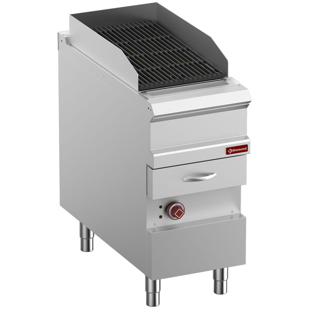 Diamond Elektro-Dampfgrill, Modul 1/2, Rost aus Gusseisen „doppelseitig“ - E9/GVQA4-N