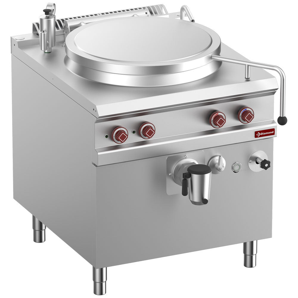 Diamond Electric boiling pan, 100-liter tank, indirect heating, on cupboard - E9/M10I8-N