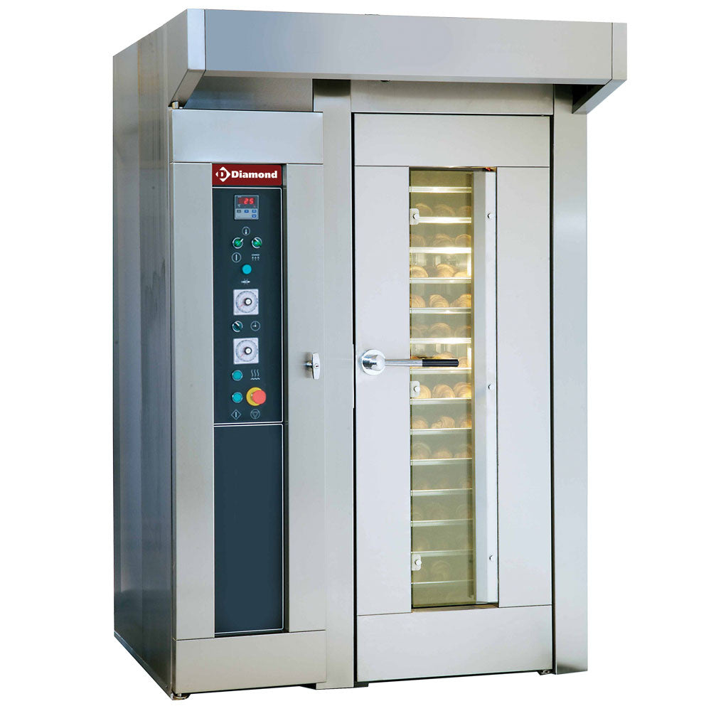 Diamond Rotary oven for bakery and pastry, 15 or 18 Levels (450x650 mm or 500x700 mm) - FRM/4E-F