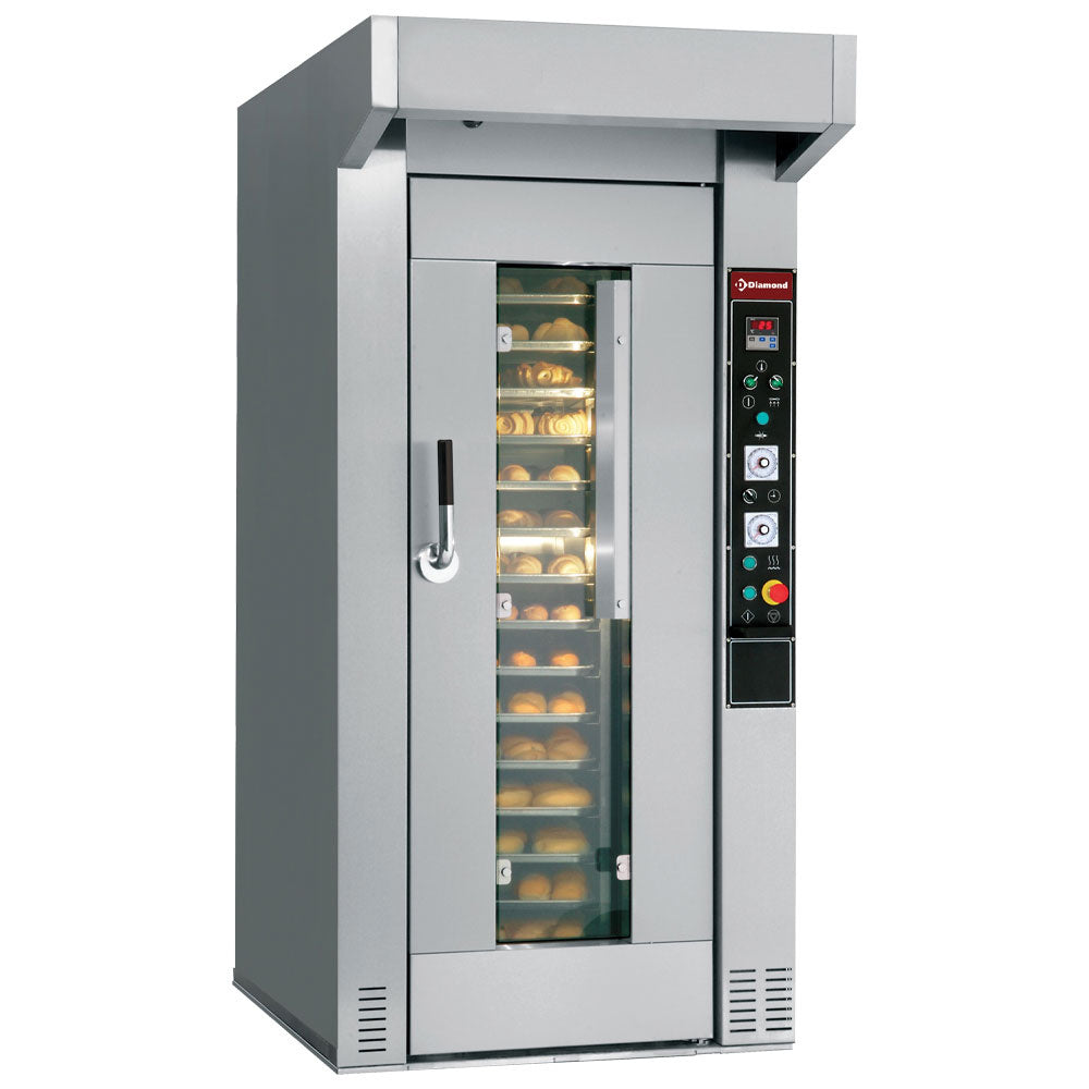 Diamond Rotary oven for bakery and pastry, 15 or 18 Levels (450x650 mm or 500x700 mm) - FRM/4E-L