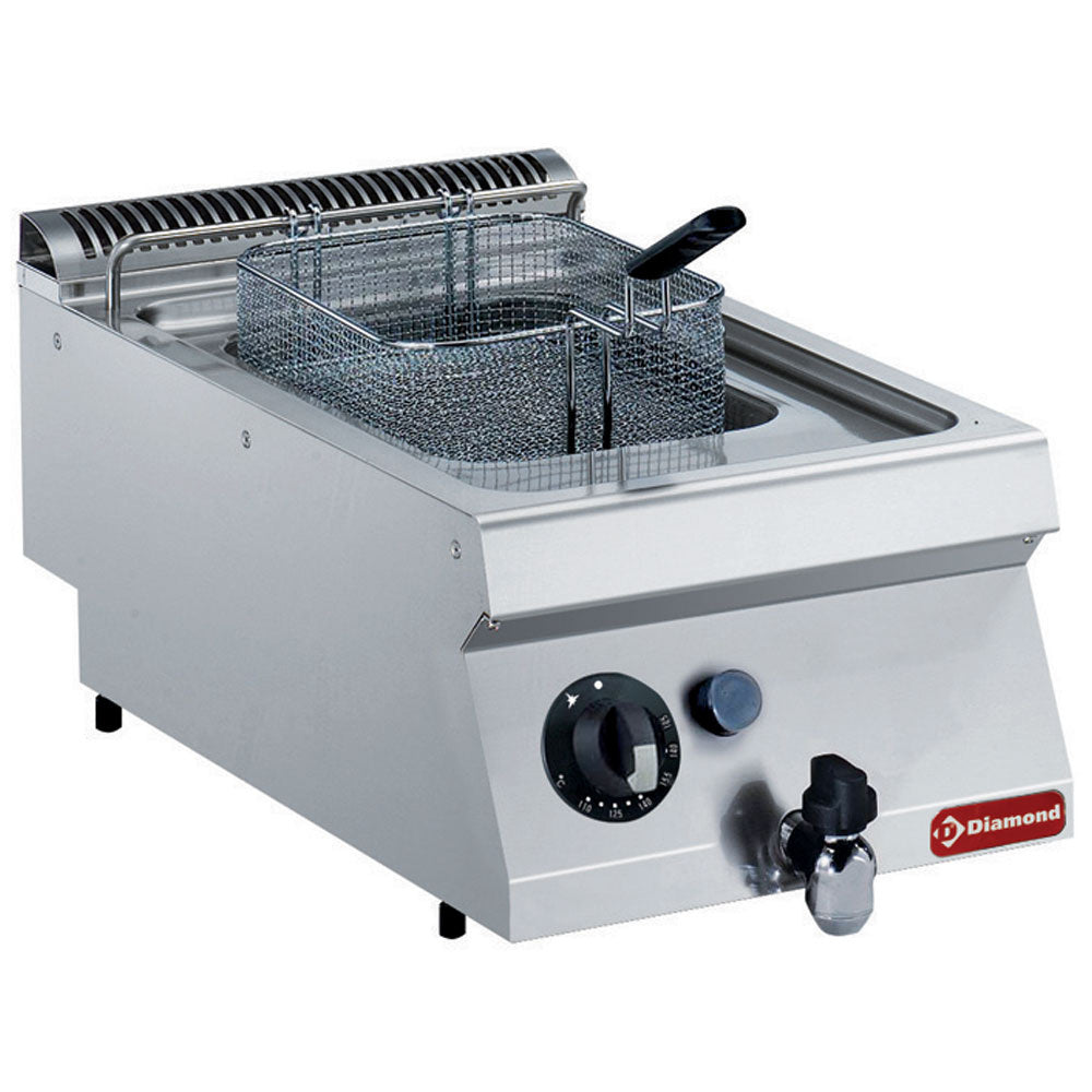 Diamond Gas fryer, basin in "Y" 7 liters, exterior burners -TOP- - G17/F74T-N