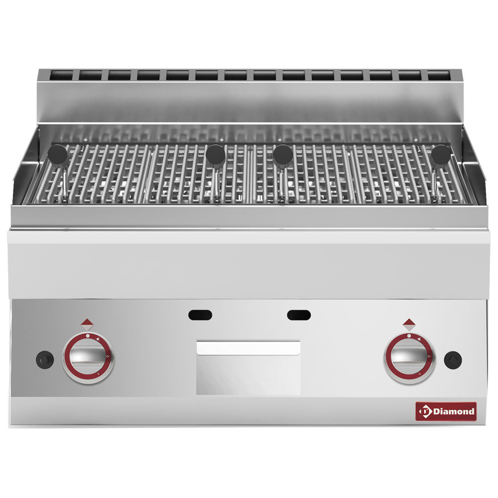 Diamond Lavastein-Gasgrill, Gusseisen-Grillrost -Top- - G65/GPL7T-N