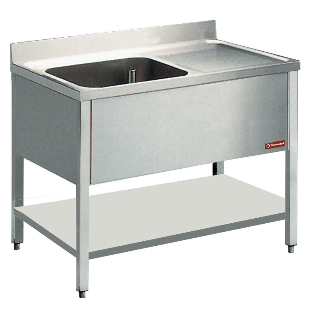 Diamond Sink 1 tank and 1 drain surface - L1411D-D