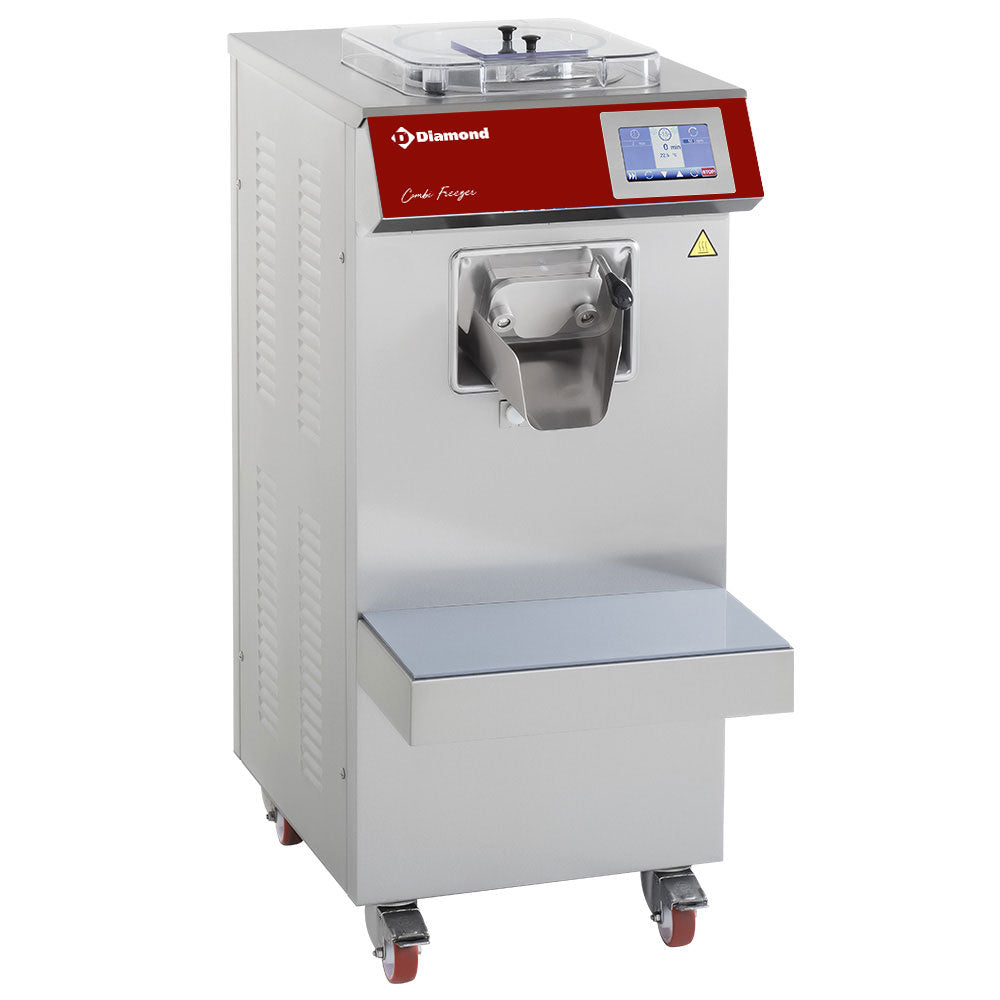 Diamond Pasteurization appliance combined with ice-cream turbine 35 liters/h, evaporative condenser, VV and TOUCH SCREEN - PCT/10-35AT-230/3-