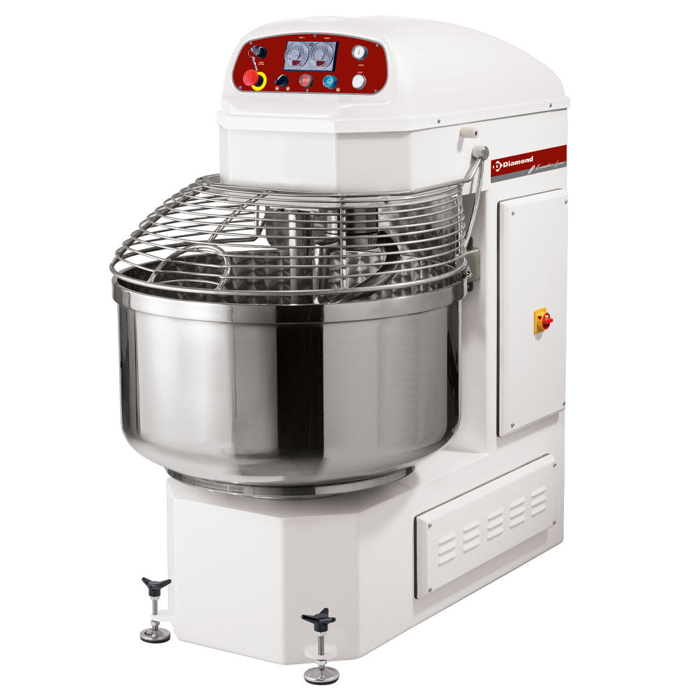 Diamond Automatic kneading machines spiral, 2 speeds, 2 timers, 2 motors, 250 Kg - PSB-252MI/2V