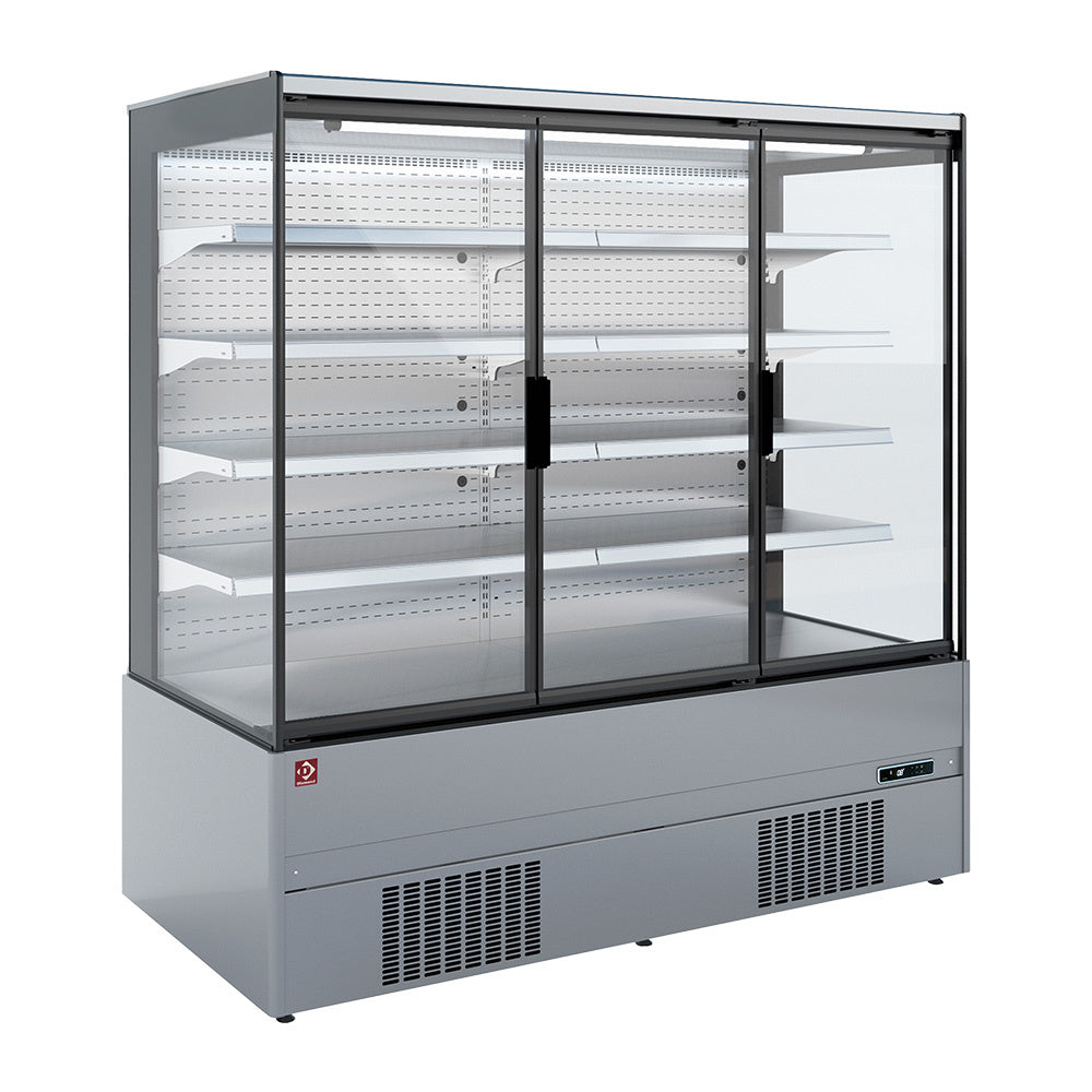 Diamond Refrigerated wall element, self-service, swing doors - FULL INOX - QML13-HX