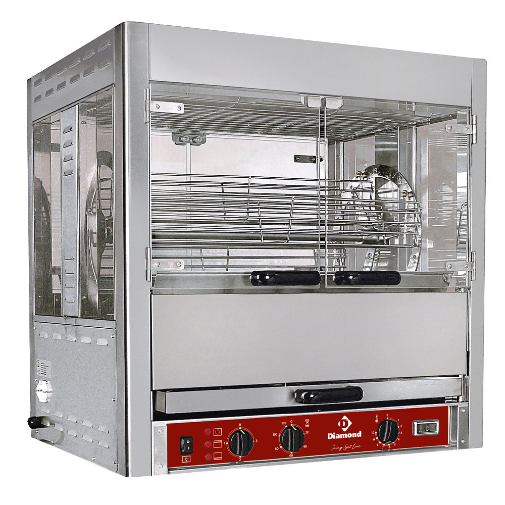 Diamond Rotating rotisserie, 25 chickens - RPB-5C