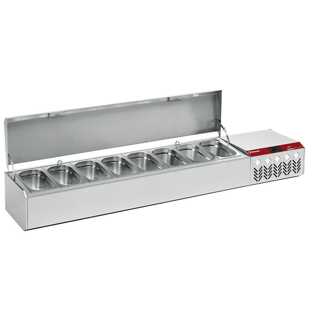 Diamond Refrigerated structure GN 8x1/4,  with lid - SX175G/CP9