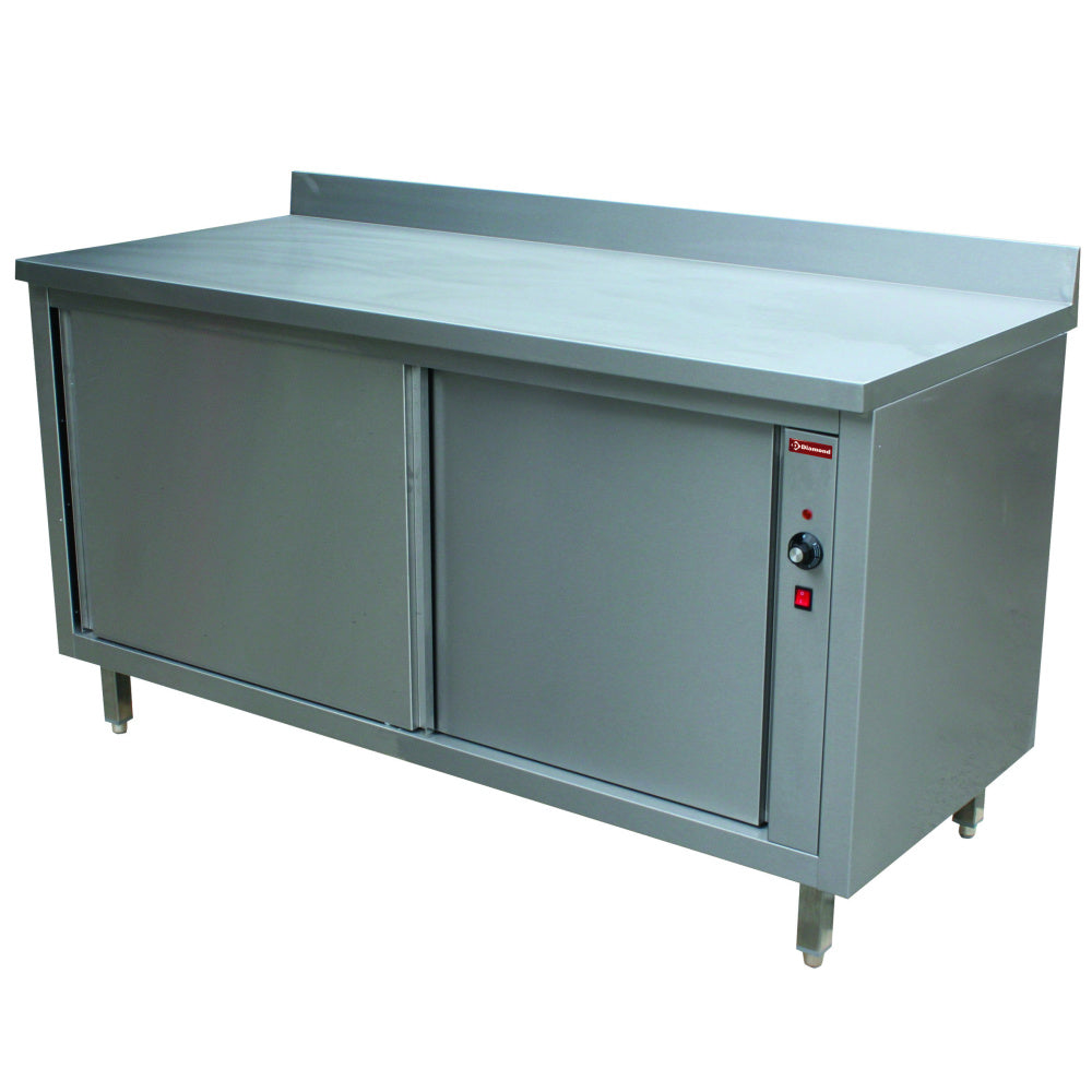 Diamond heated workcabinet with sliding doors edge - TE167/U-D