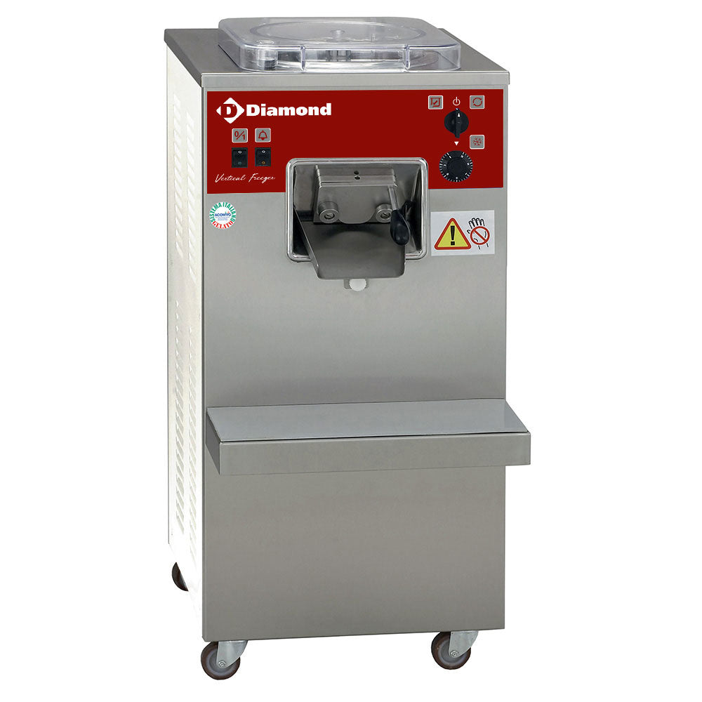 Diamond Automatic vertical ice-cream turbine, 20 L/h, air condenser - TGV/20DA