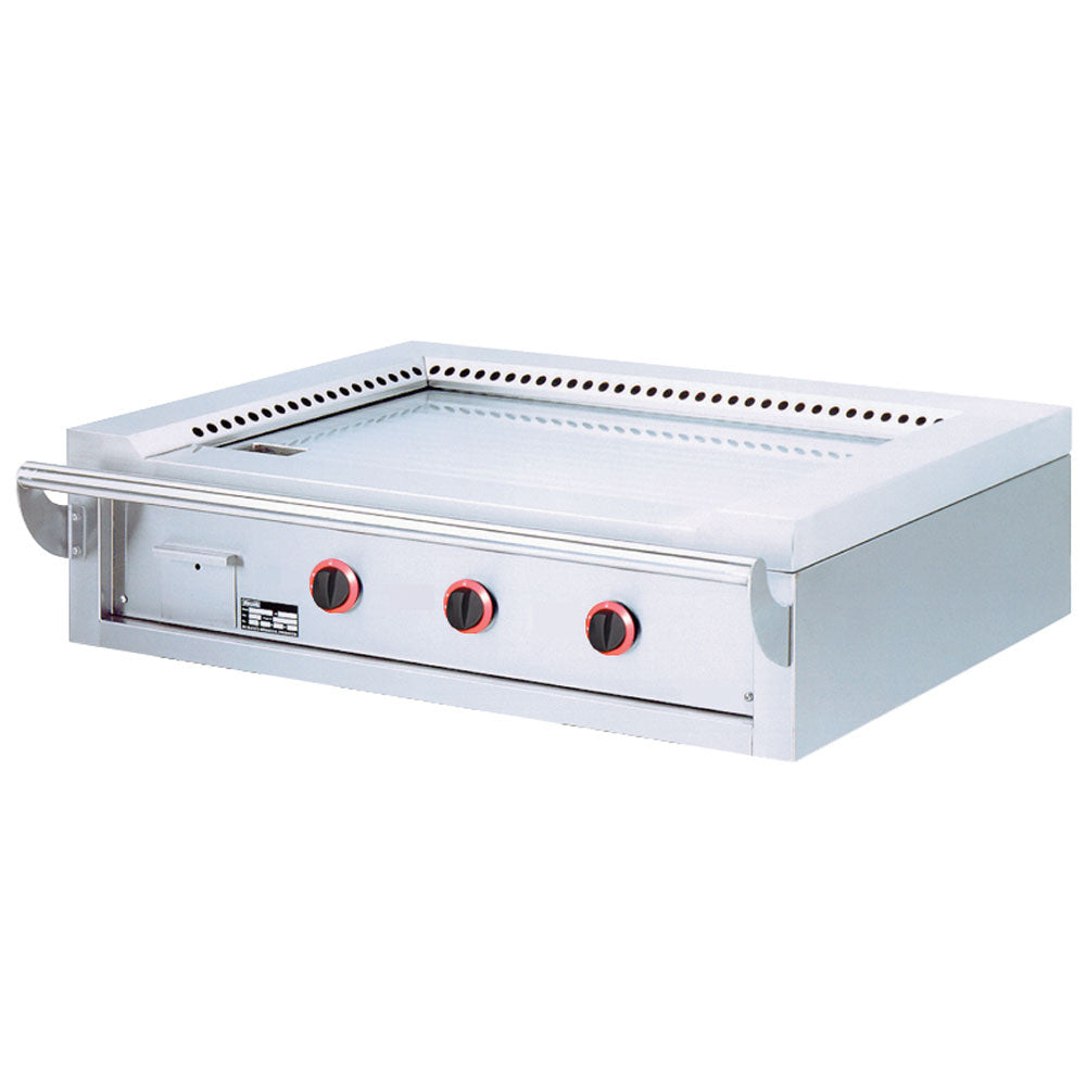 Diamond Gas "Teppanyaki" Platte, 3 Kochzonen (3x 7 kW), für den Tisch -Top- - TPG3-15/T