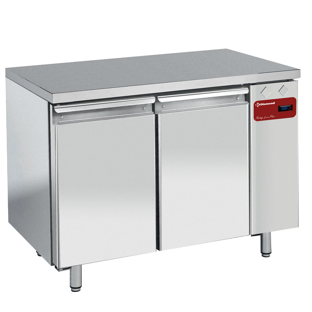 Diamond Refrigerated table, ventilated, 2 doors EN 600x400, (without group) - TPS2N/H