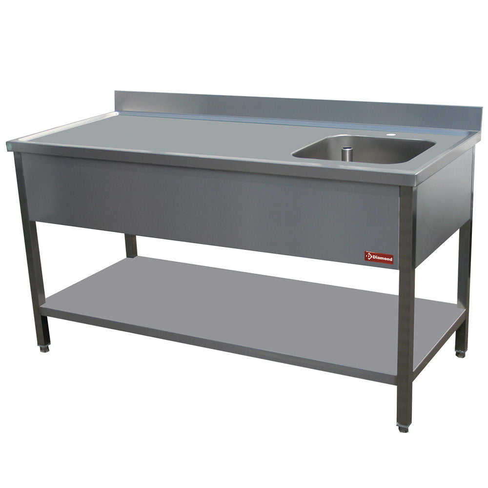 Diamond Chef tafel rechts tank 400X400XH275 - TV1471D-D