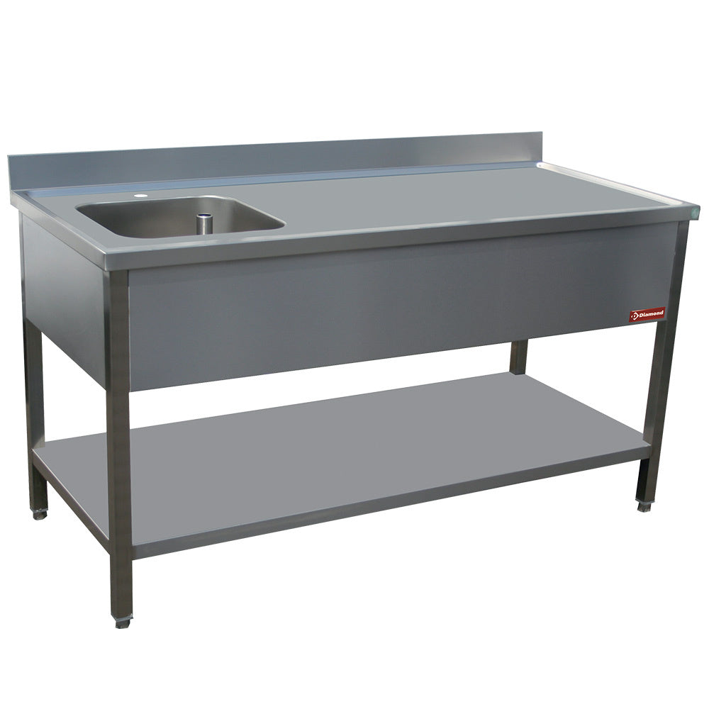 Diamond Chef's tafel 1 kom links 400X400XH275 - TV1471S-D