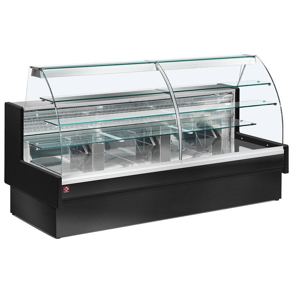 Diamond Refrigerated display counter, static, drawer system, without reserve - BLACK - VE14/B5-R2P