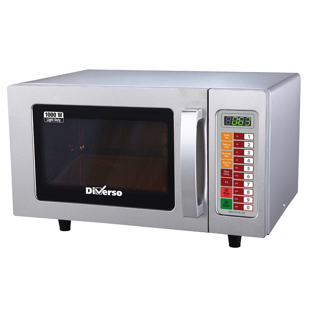 Diamond Microwave in stainless steel,1000 W. (25 Lt), digital - WR-2510-DE