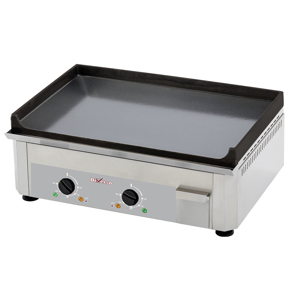 Diamond Electric griddle plate, double, enamelled - WR-EP60-SS