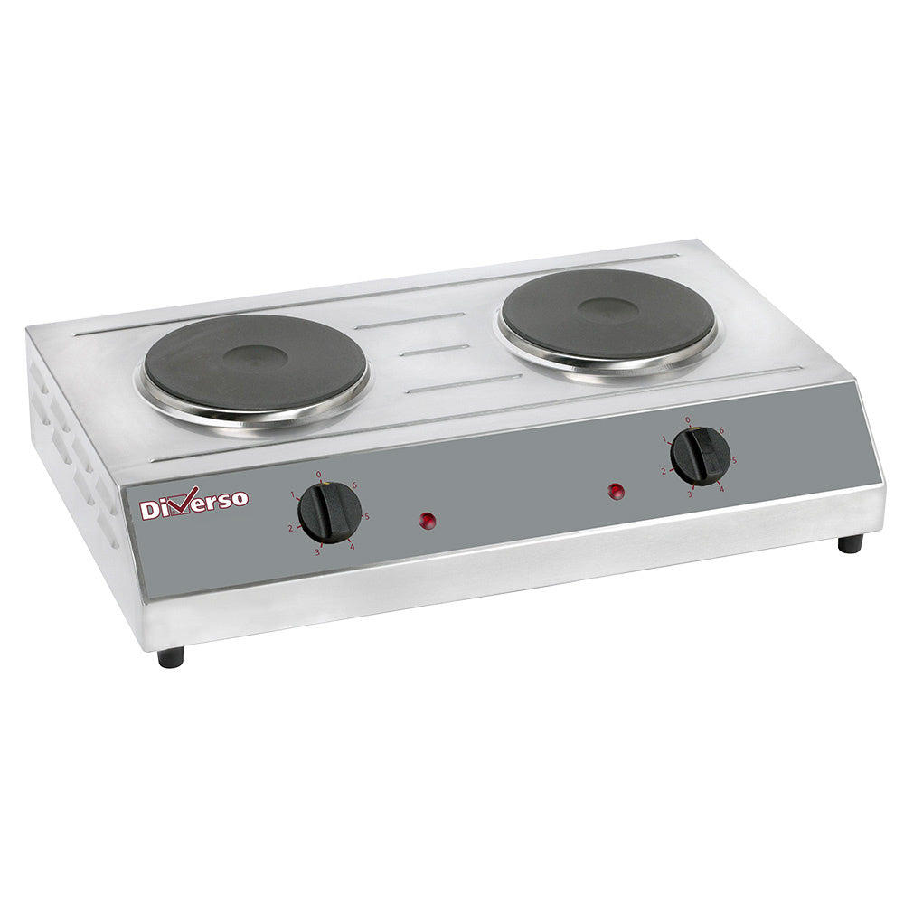 Diamond Table top electric stove, 2 plates Ø 190mm - WR-RTD/2E