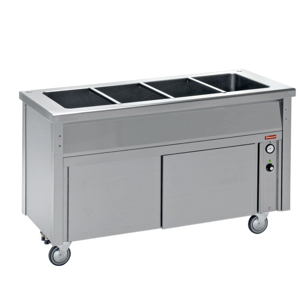 Diamond Bain-marie element op neutrale kast 3 GN 1/1 - BA12