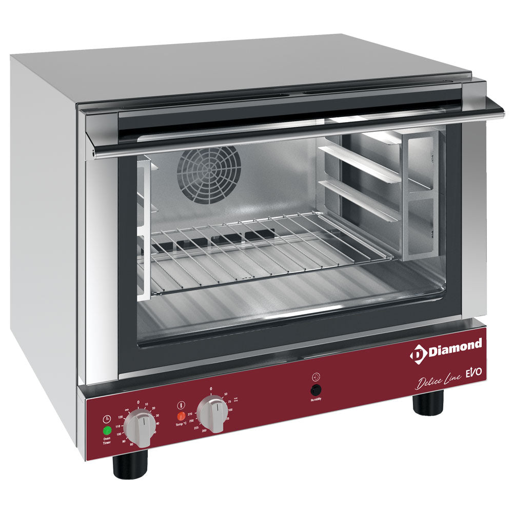 Diamond Convectie oven, elektrisch 4x 460x340 mm met luchtbevochtiger - CPE434-D