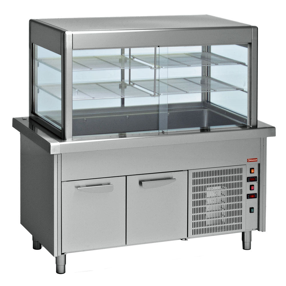 Diamond Display and top refrigerated on refrigerated cupboard 6x GN 1/1 - S80/RPRV23-R2